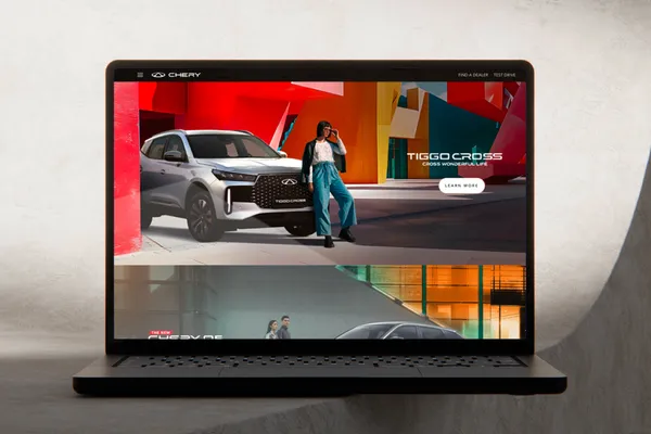 Chery website designed by O2O Digital