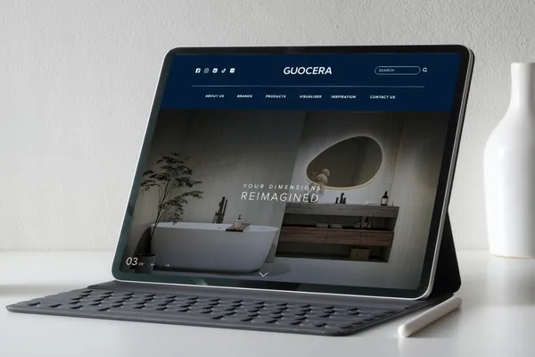 Guocera website designed by O2O Digital