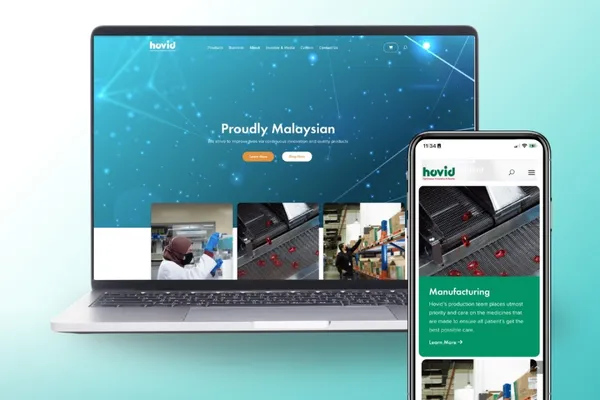 Hovid website designed by O2O Digital