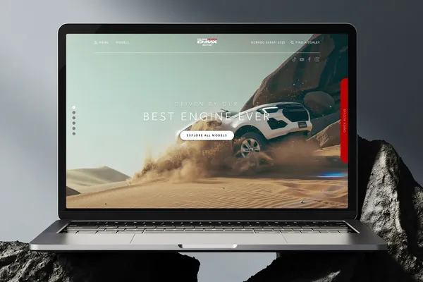 Isuzu D-Max website designed by O2O Digital