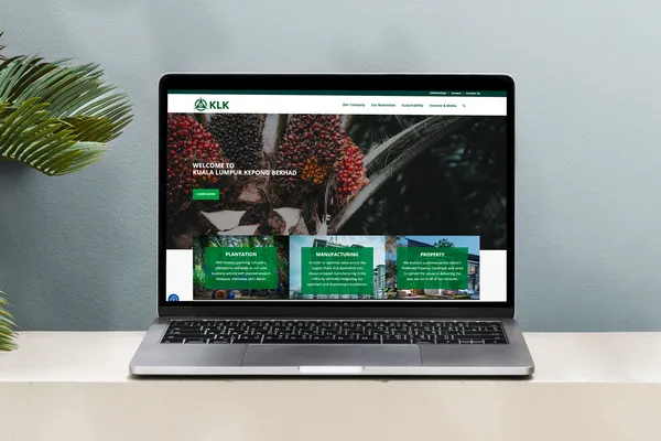 KLK website designed by O2O Digital