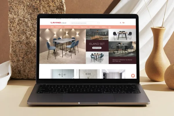 Lavino website designed by O2O Digital