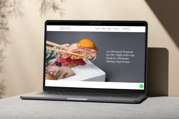 Manten Omakase website designed by O2O Digital