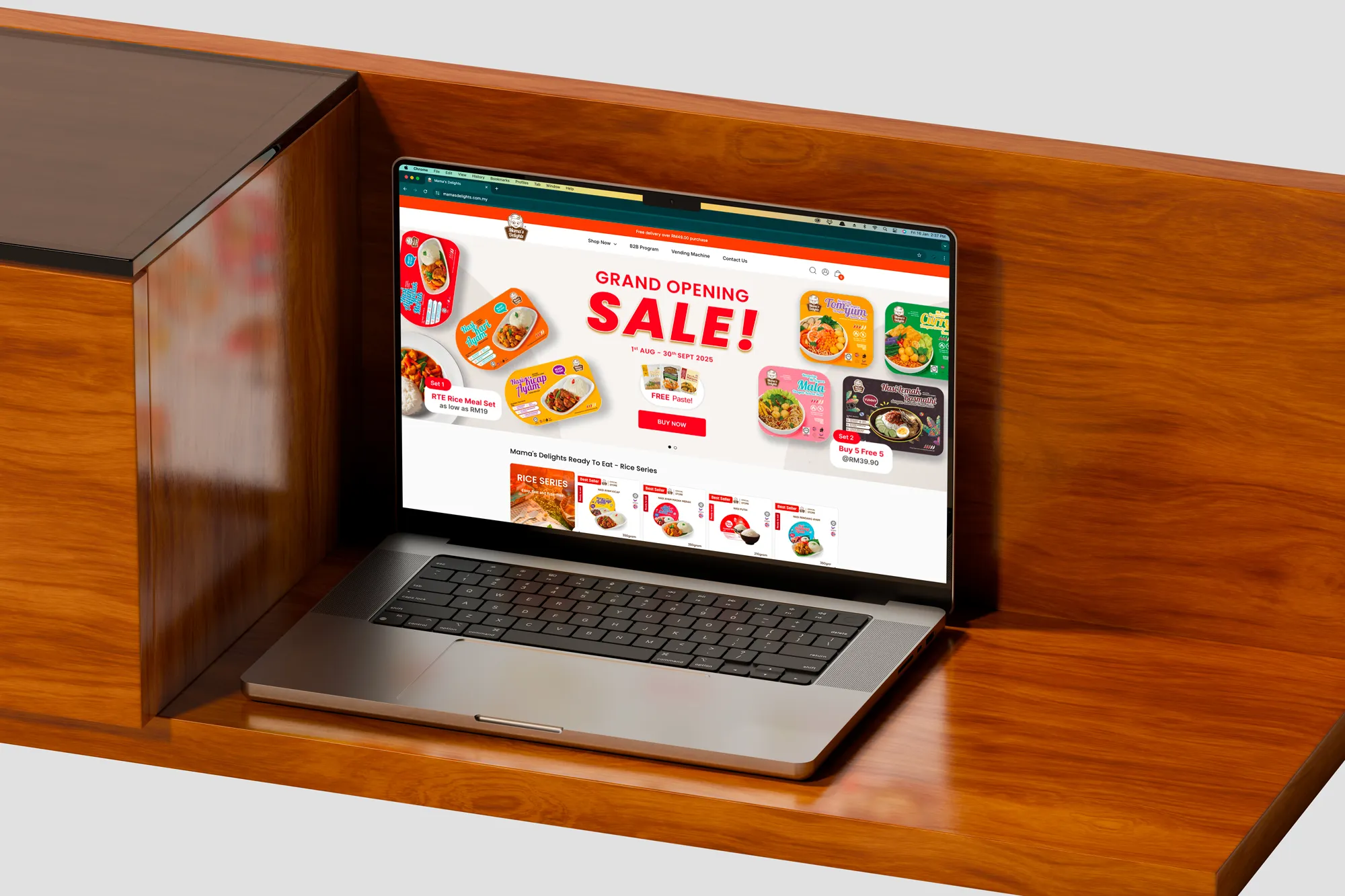 Mamas Delight e-commerce website built by O2O Digital