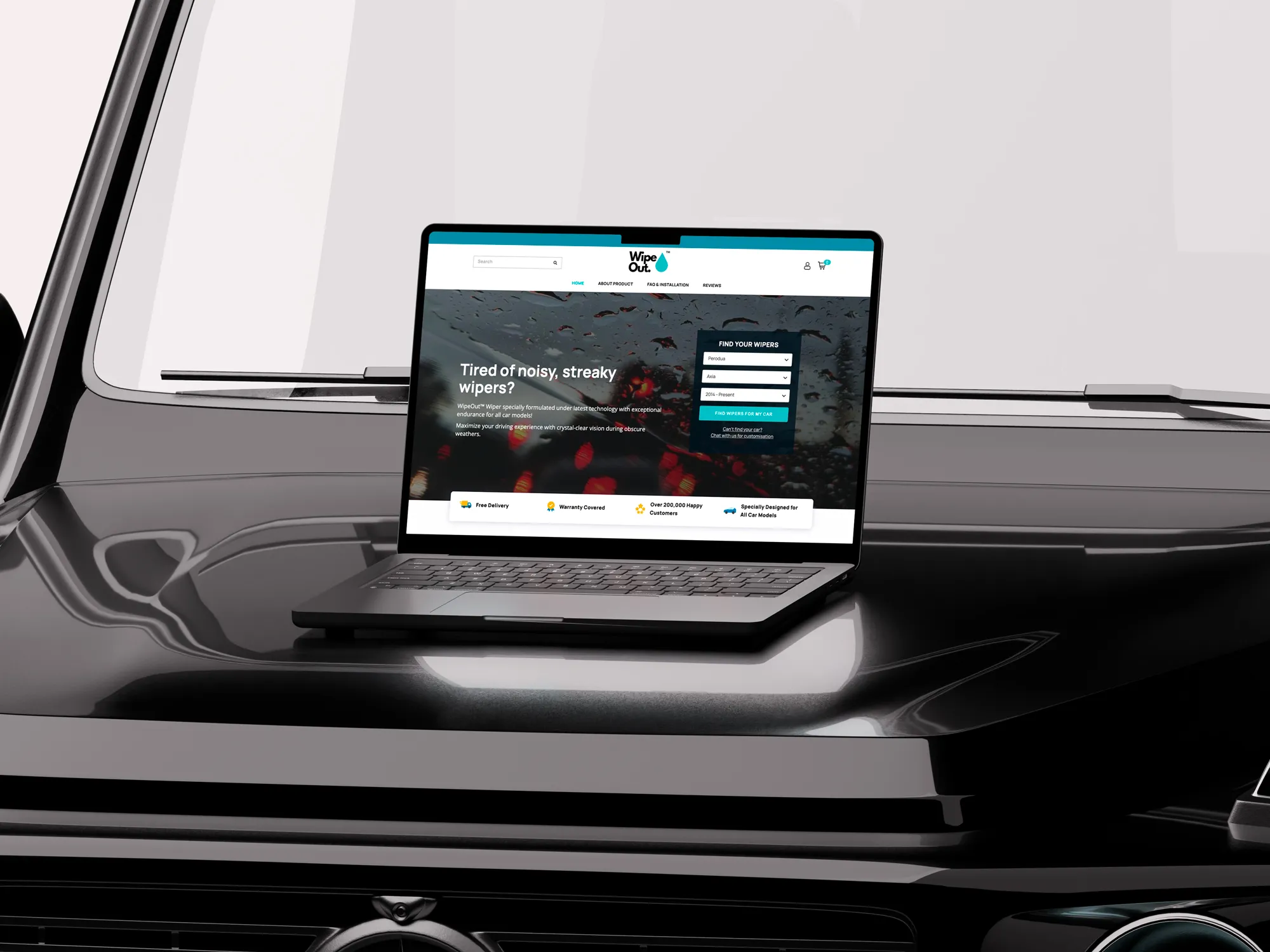 Wipeout e-commerce website built by O2O Digital
