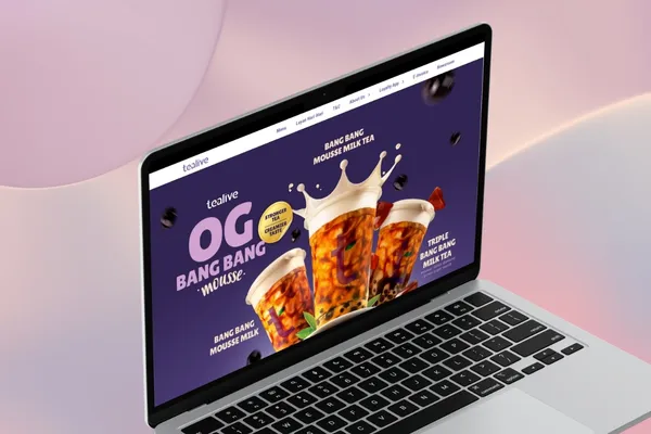 Tealive website designed by O2O Digital