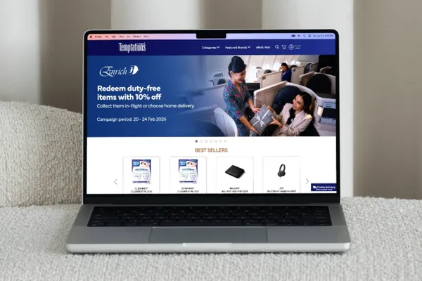 Temptations website designed by O2O Digital